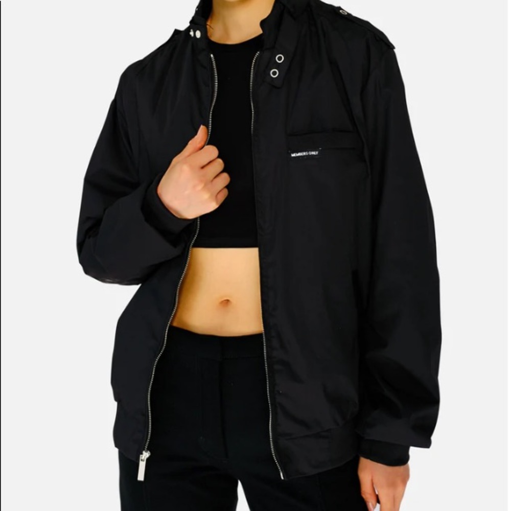 “Stranger Things” Members Only - Iconic Racer Jacket (slim fit) in black